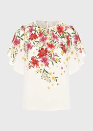 Verena Floral Top, Cream Multi, hi-res