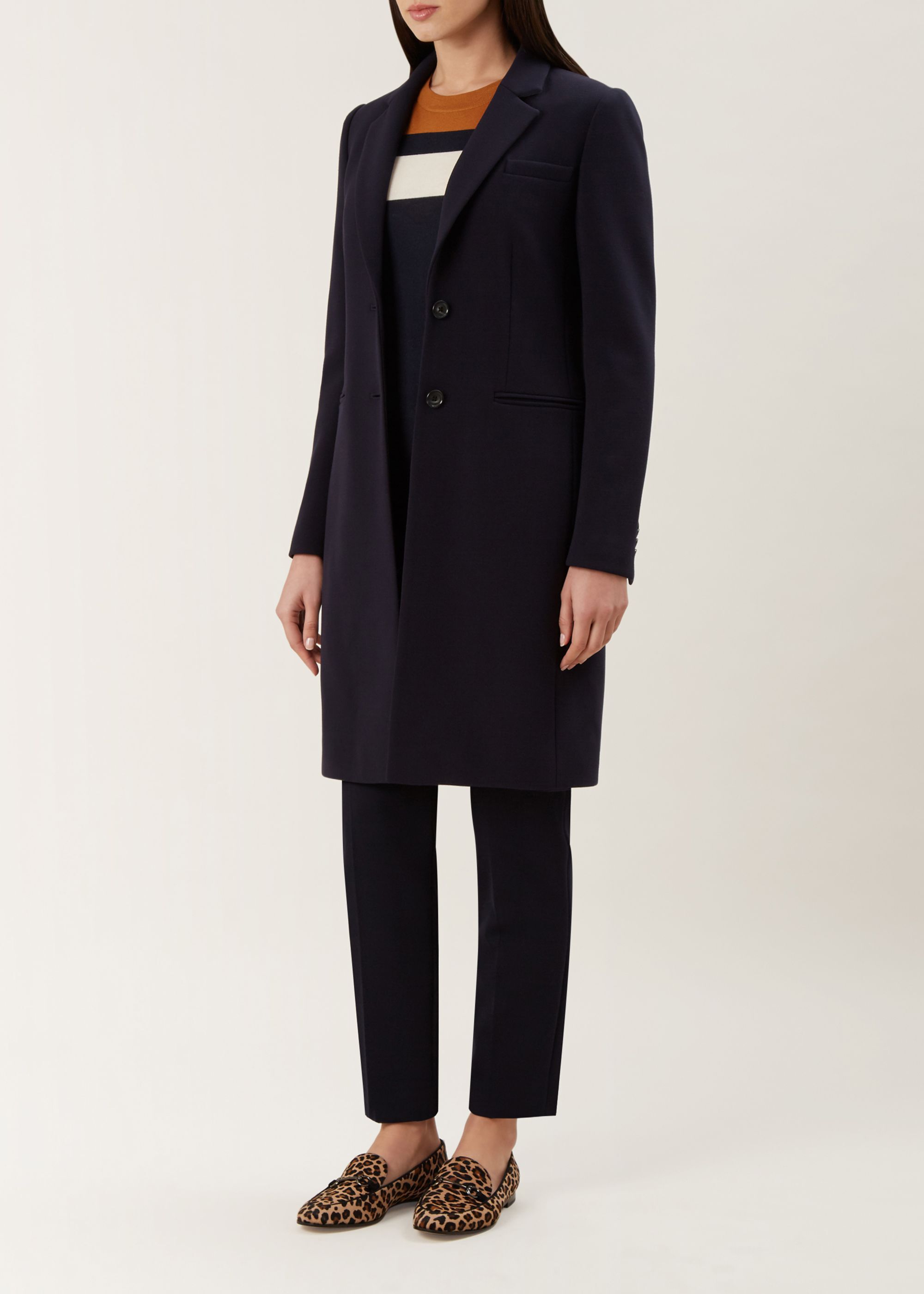 navy spring coat