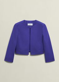 Elize Textured Jacket, Allium Blue, hi-res