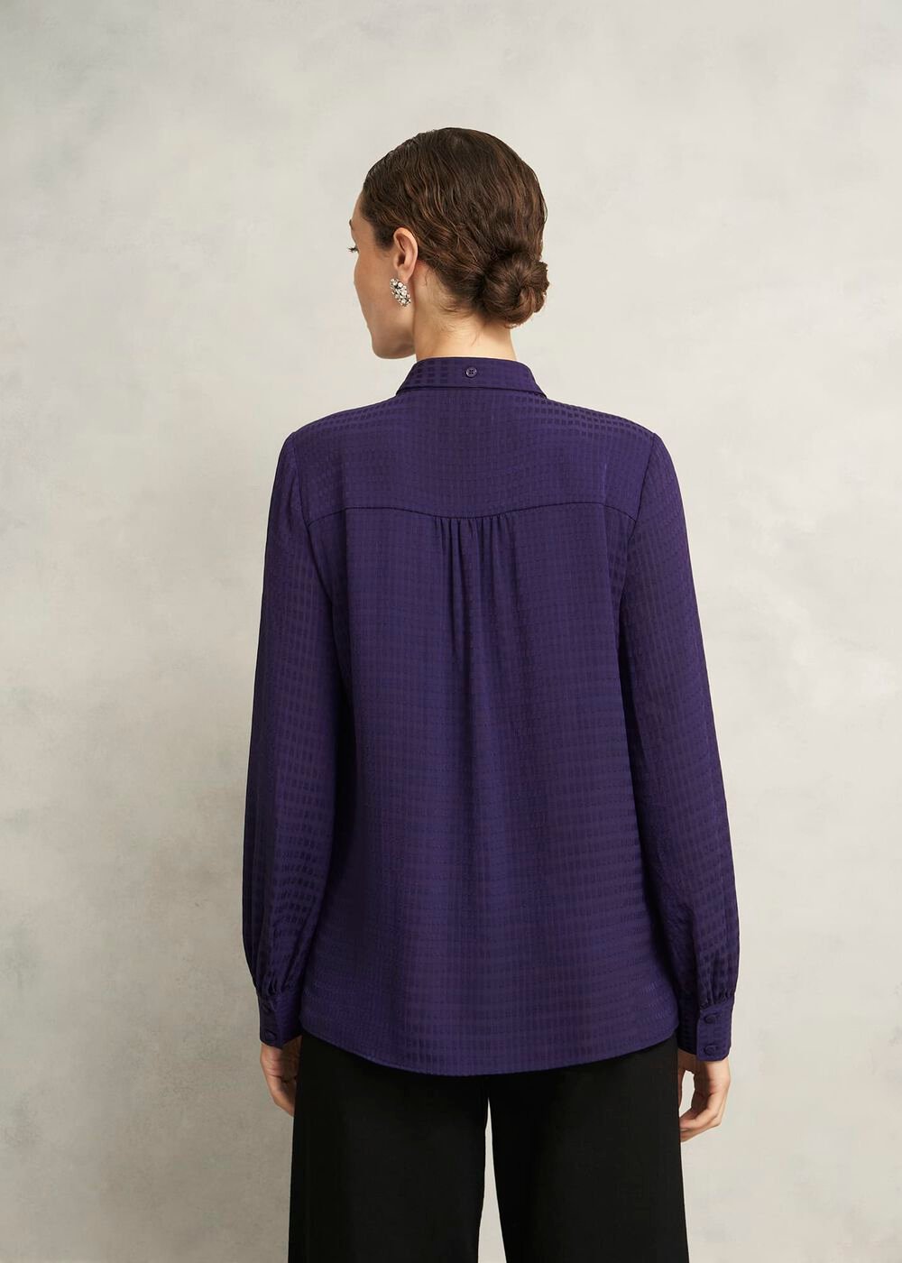 Gabrielle Blouse, Midnight Purple, hi-res