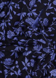 Julia Printed Top, Navy Blue, hi-res