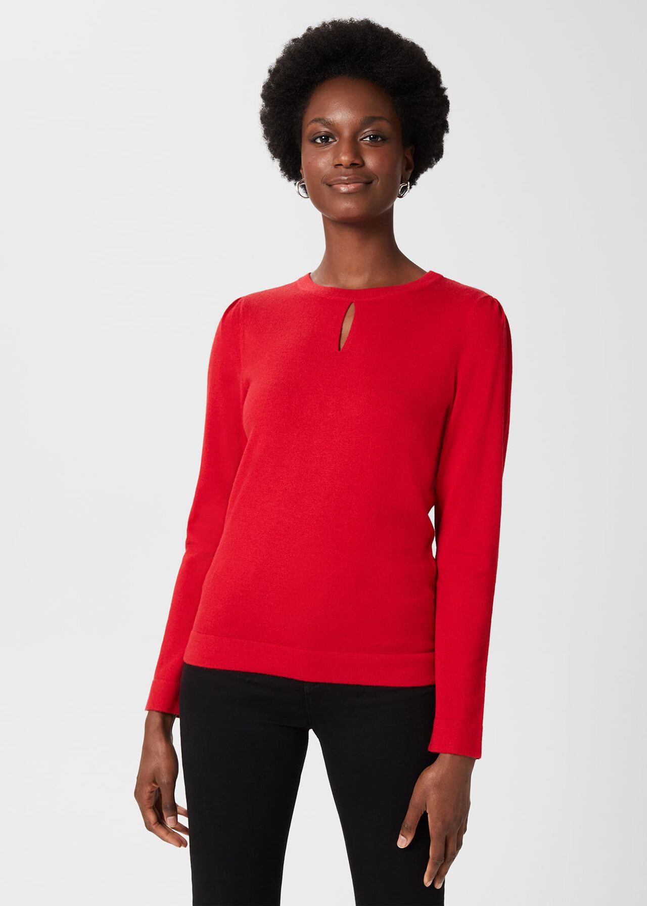 Marlena Sweater, Cherry Red, hi-res