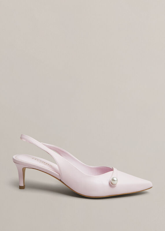 Serena Leather Slingbacks