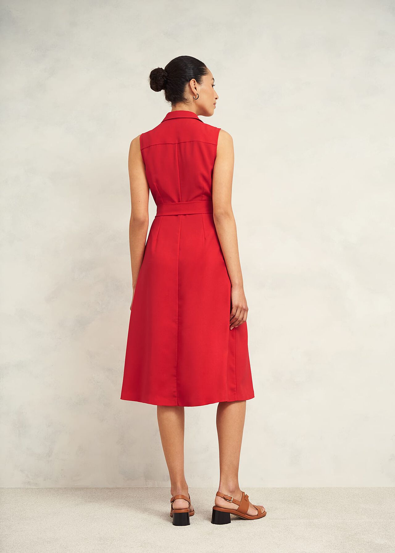 Sandra Dress, Begonia Red, hi-res