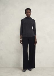 Tali Sparkle Top, Black Silver, hi-res
