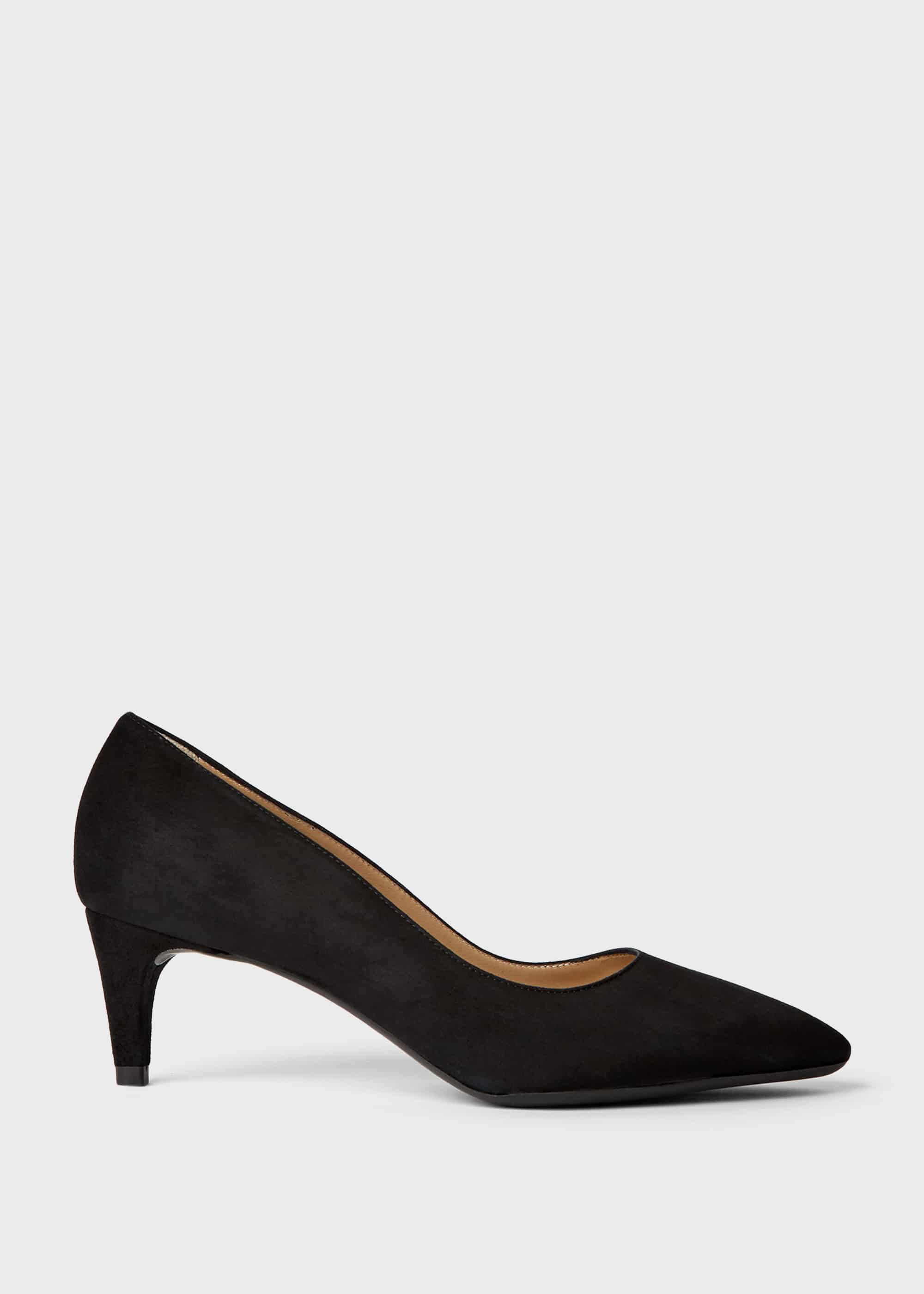 Polly Suede Kitten Heel Court Shoes | Hobbs