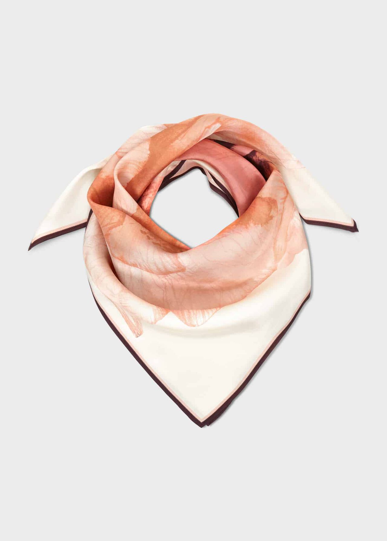 Jolie Silk Scarf, Ivory Multi, hi-res