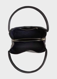 Hurlingham Leather Tote Bag, Black, hi-res