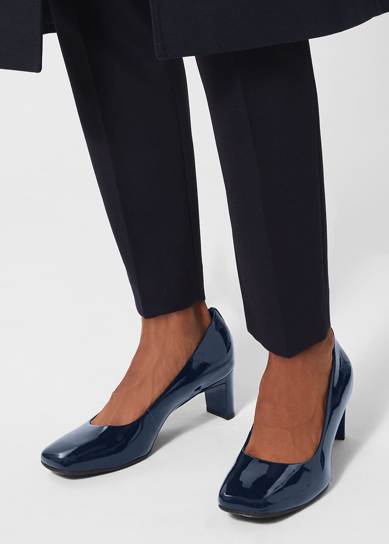 Myra Court Shoes, Navy, hi-res
