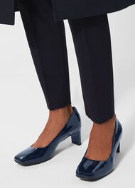 Myra Court Shoes, Navy, hi-res