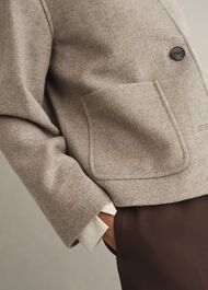 Milly Wool Jacket, Stone Grey, hi-res