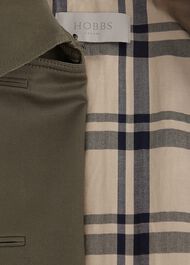 Petite Lisa Shower Resistant Trench Coat, Olive Green, hi-res