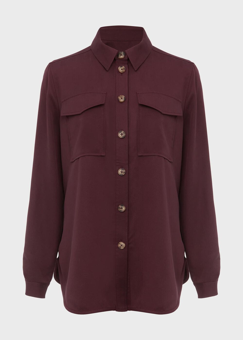 Adley Overshirt, Burgundy, hi-res