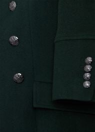 Clarisse Wool Blend Coat, Green, hi-res