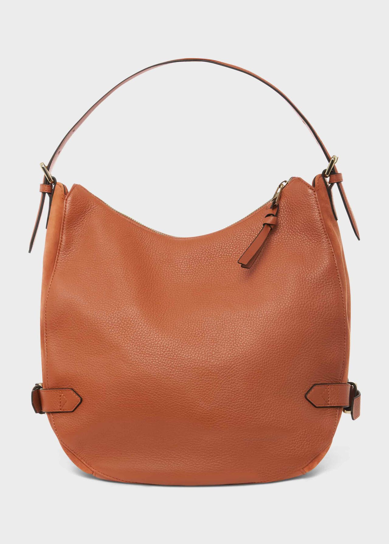 Cleveland Leather Shoulder Bag, Tan, hi-res