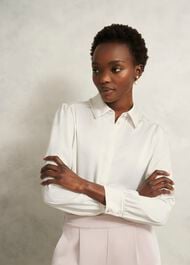 Maisey Embelished Shirt, Ivory, hi-res