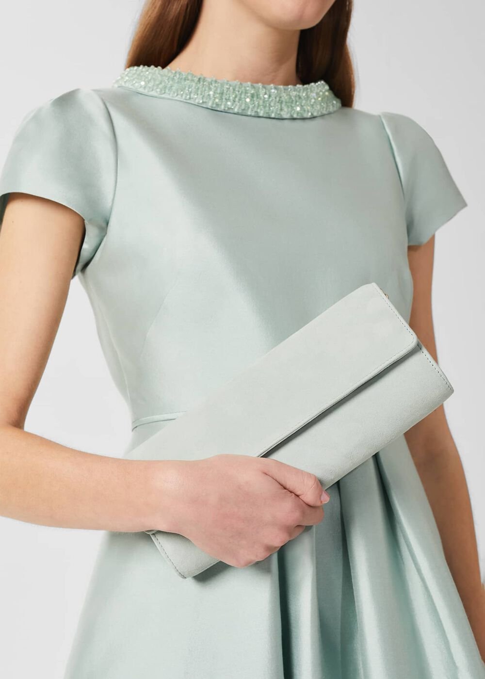 Evesham Clutch Bag, Sage Green, hi-res