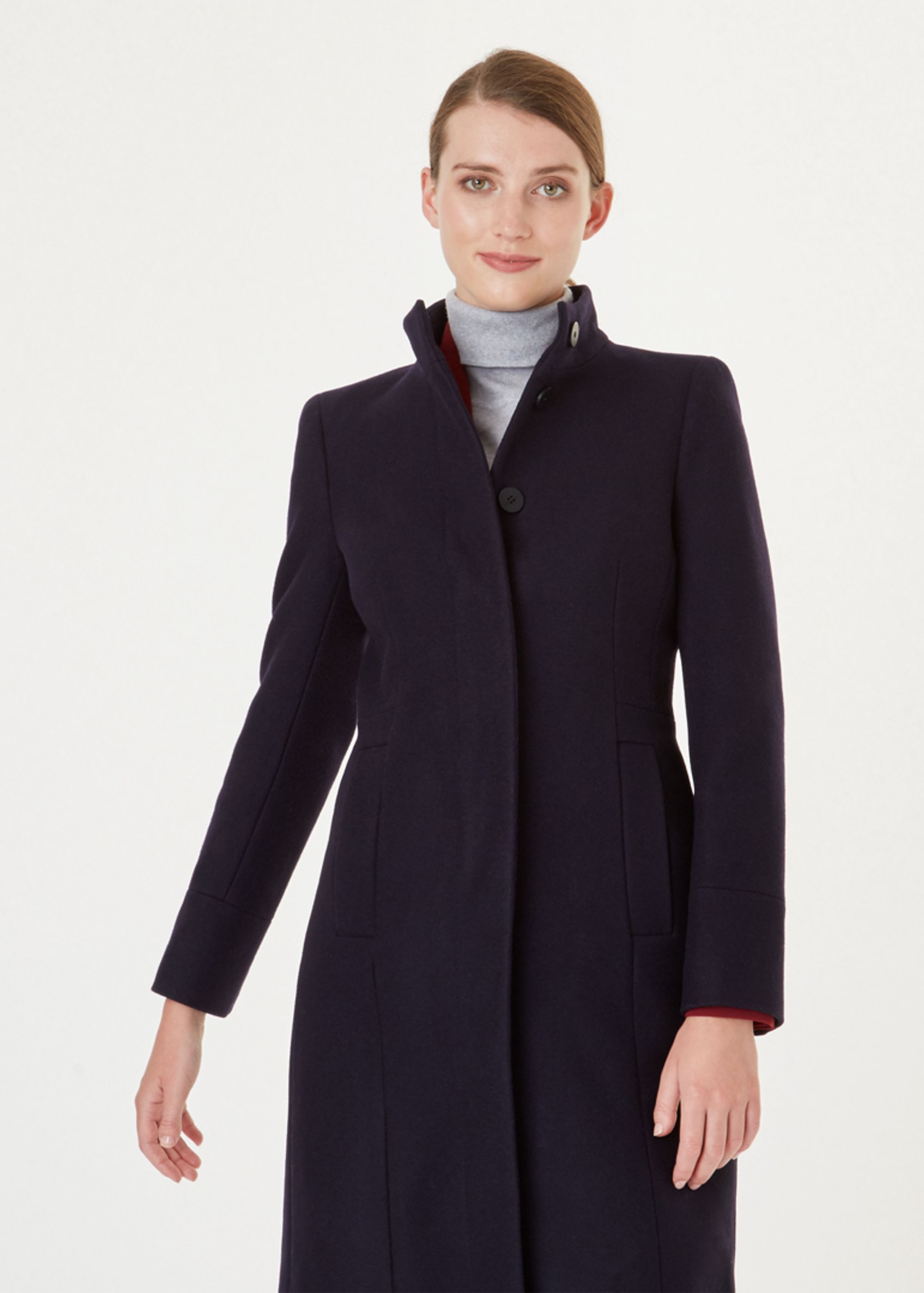 hobbs navy coat