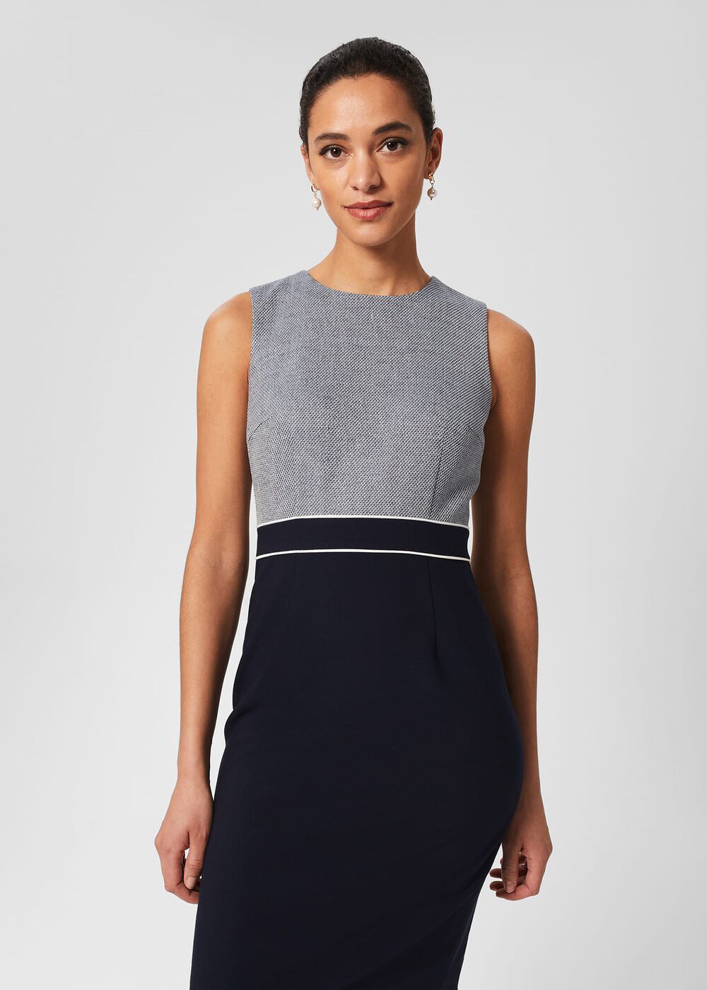 Steph Dress, Navy Multi, hi-res