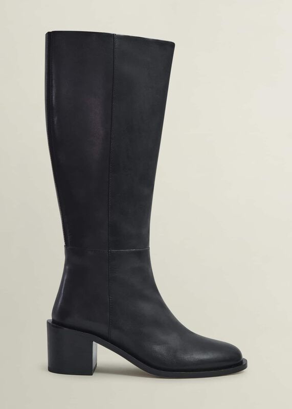 Darcie Leather Knee Boots