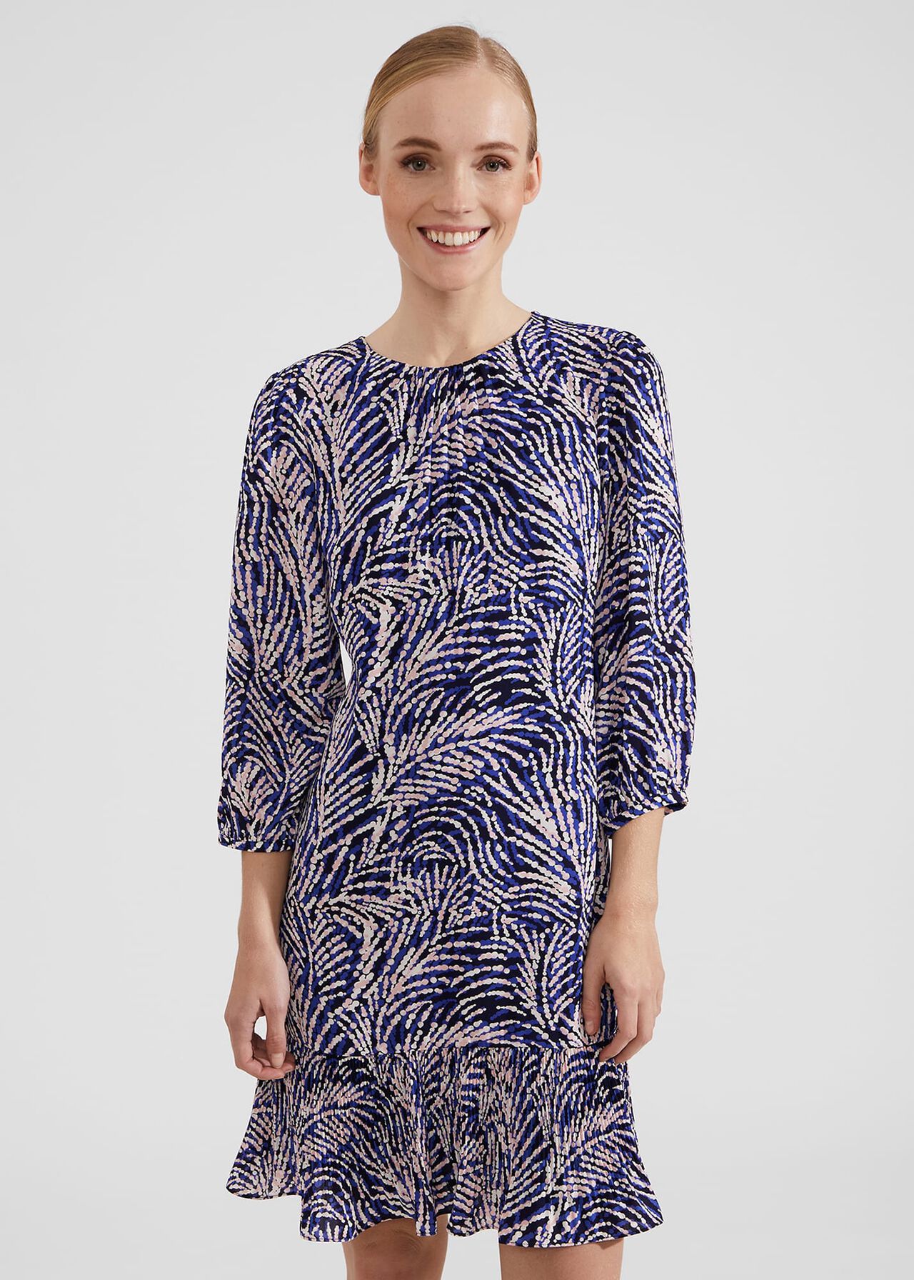 Lilith Dress, Navy Blue Multi, hi-res
