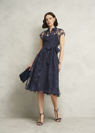 Tess Shirt Dress, Midnight Navy, hi-res