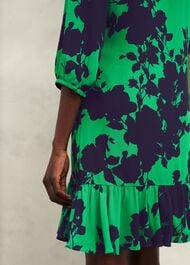 Georgia Dress, Green Navy, hi-res
