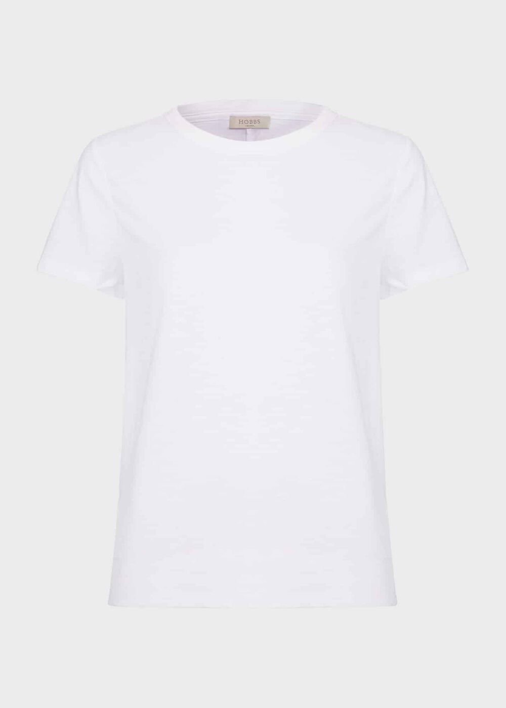 Adaline Cotton Slub T-Shirt, White, hi-res