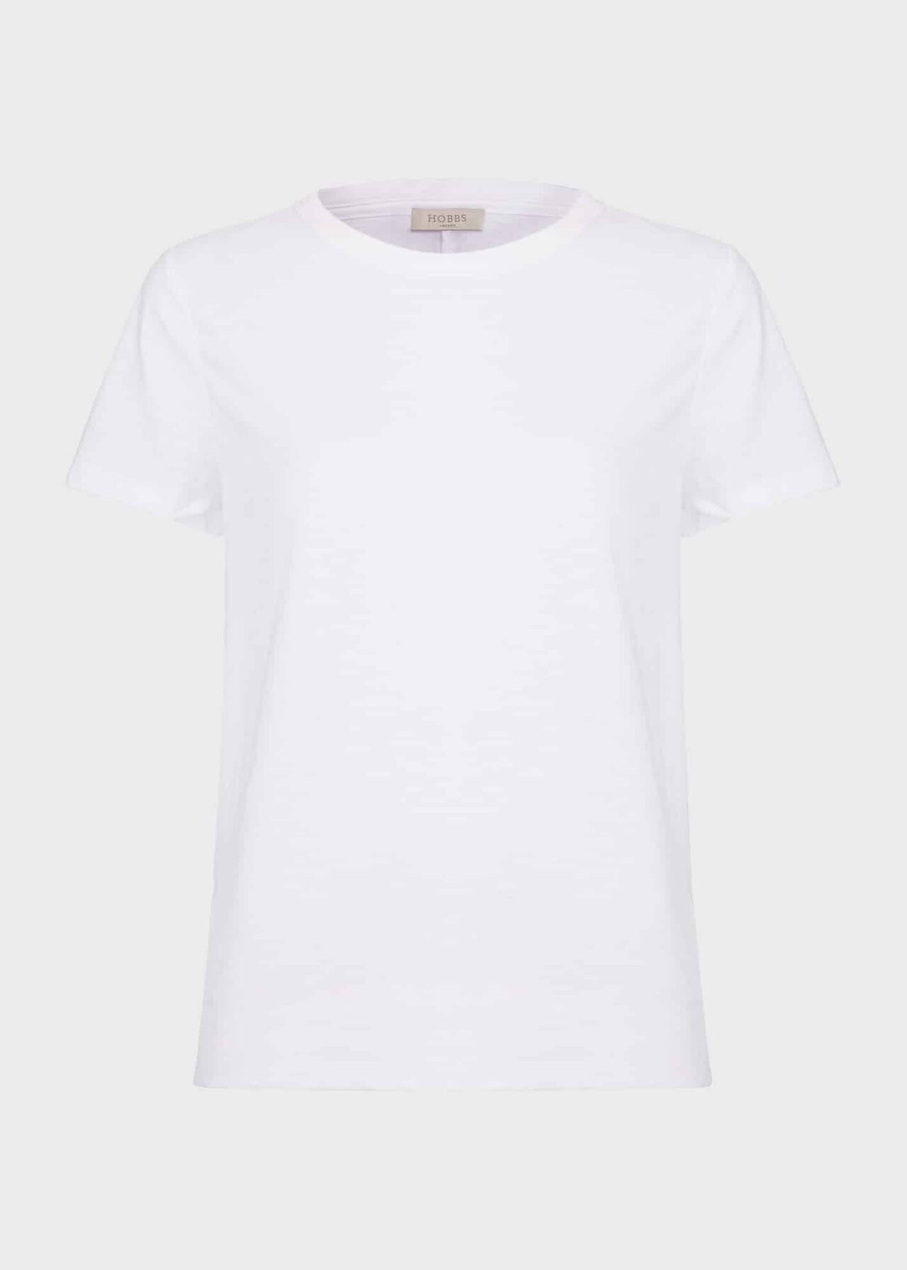 Adaline Cotton Slub T-Shirt, White, hi-res