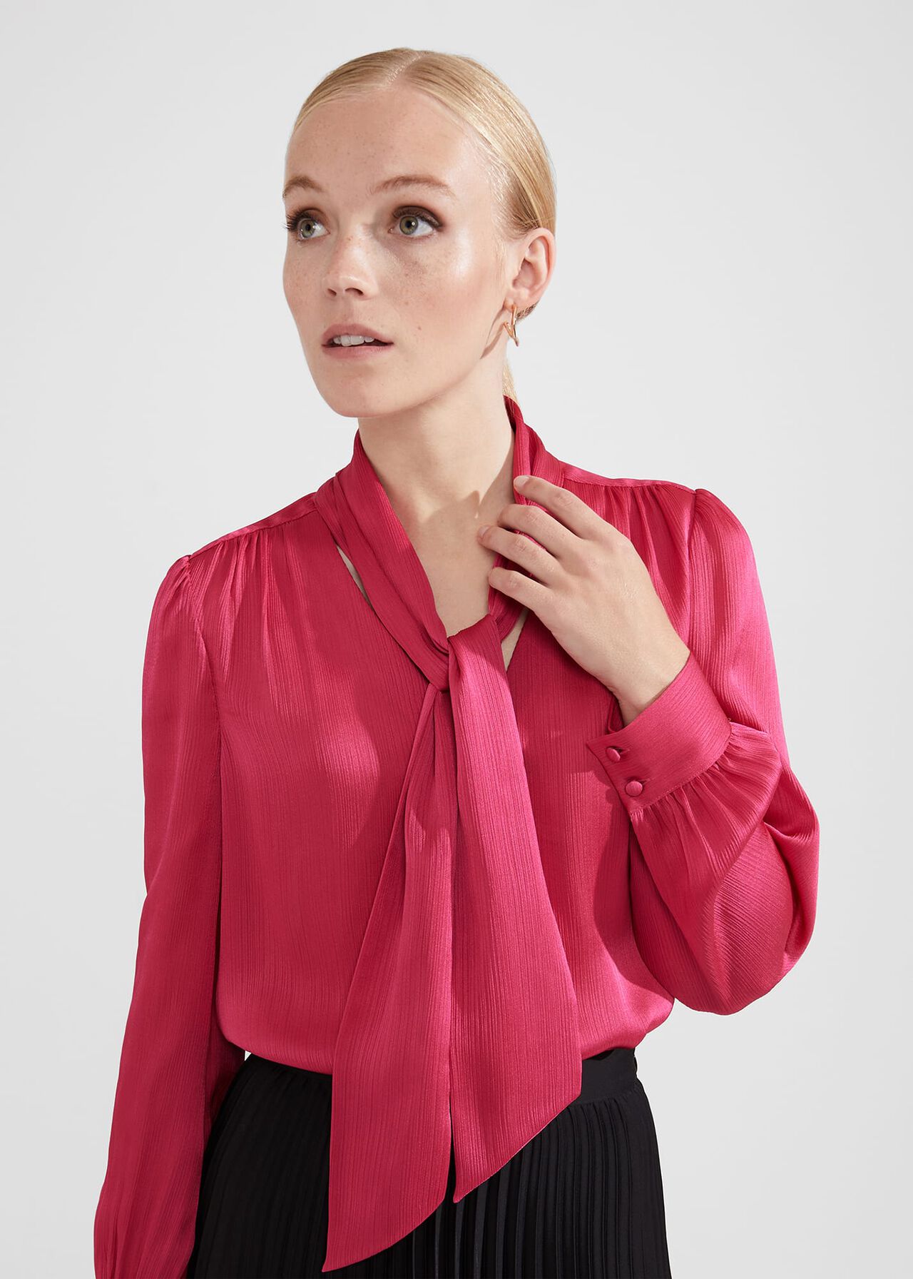 Dorset Blouse, Pink, hi-res