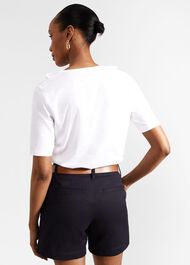 Mariella Cotton Broderie Top , Hobbs White, hi-res