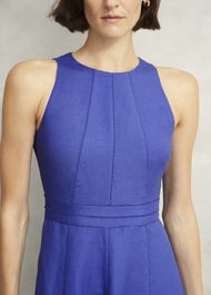 Harewood Linen Blend Maxi Dress, Quartz Blue, hi-res