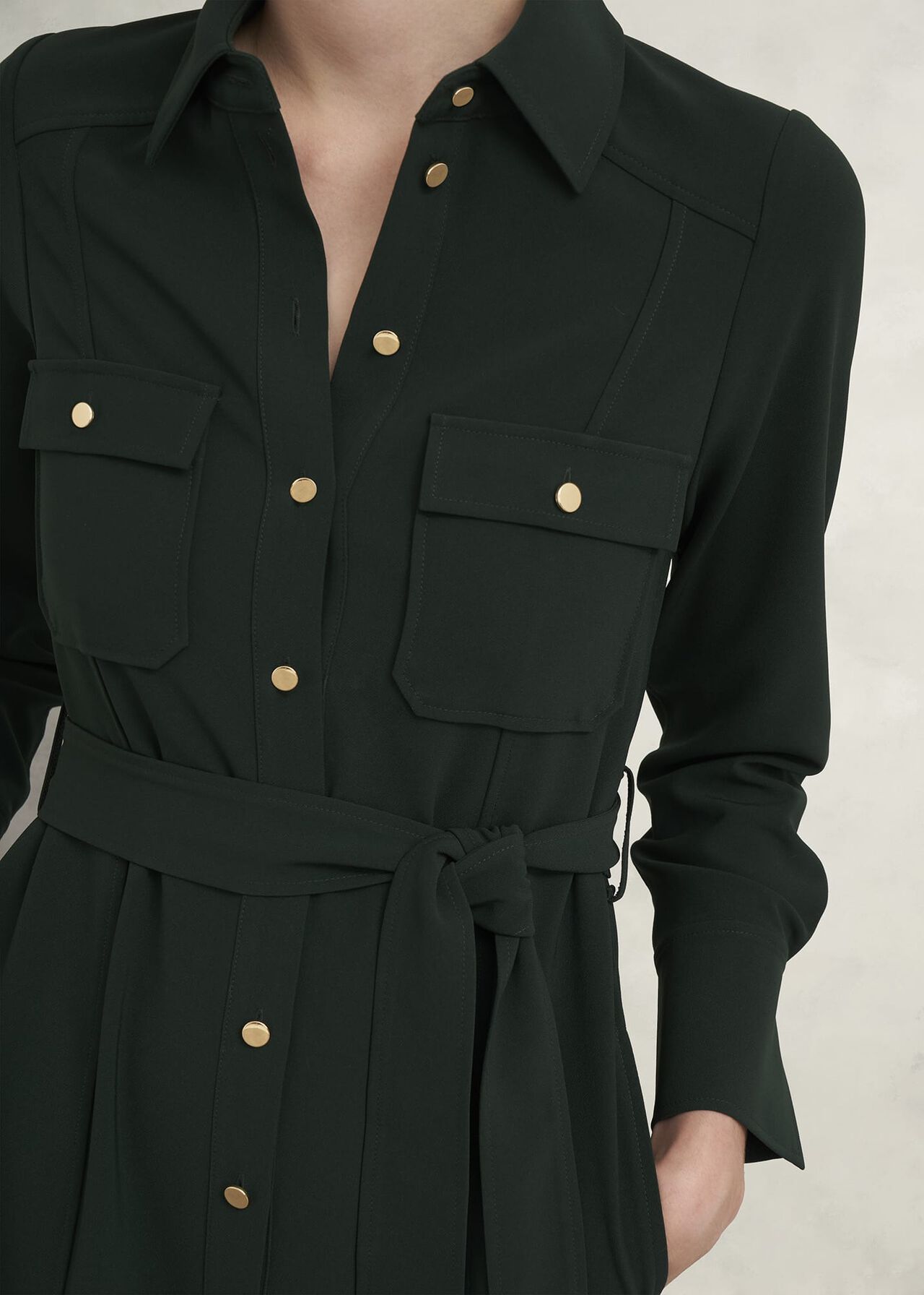 Petite Pricilla Dress, Rich Green, hi-res