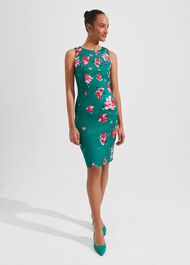 Moira Floral Shift Dress, Green Multi, hi-res