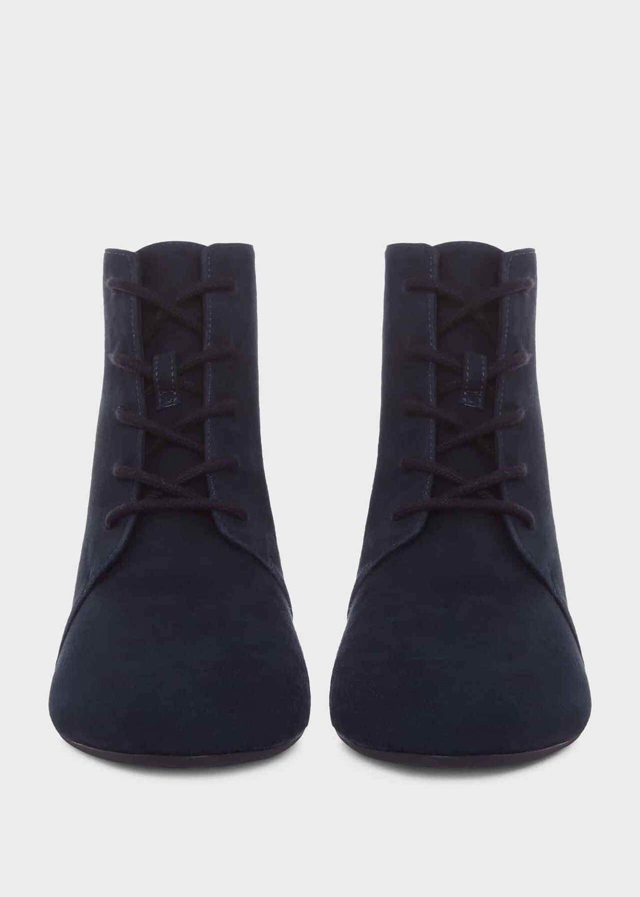 Hetty Lace Up Ankle Boots, Navy, hi-res