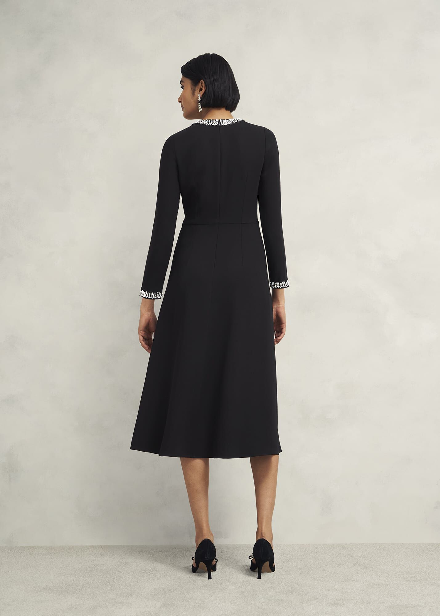 Eugenie Trim Detail Dress | Hobbs US |