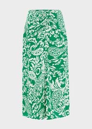 Petite Cassidy Skirt, Green Ivory, hi-res