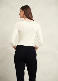 Sonya Plain Top, Hobbs Ivory, hi-res