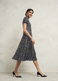 Tatiana Sequin Dress, Black Silver, hi-res
