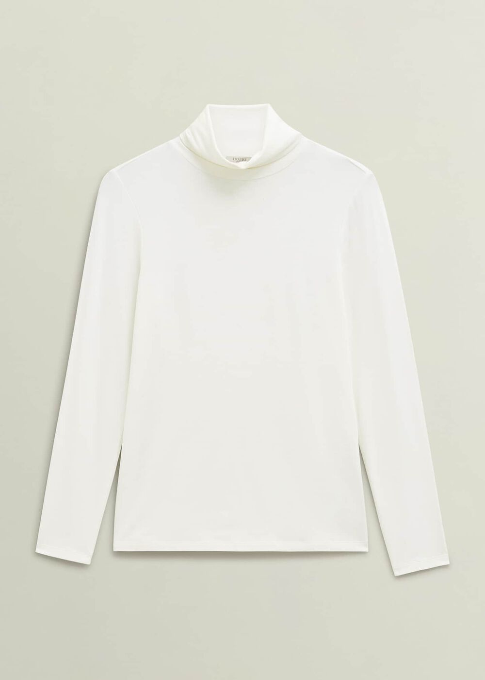 Mischa Turtle Neck Top, Hobbs Ivory, hi-res