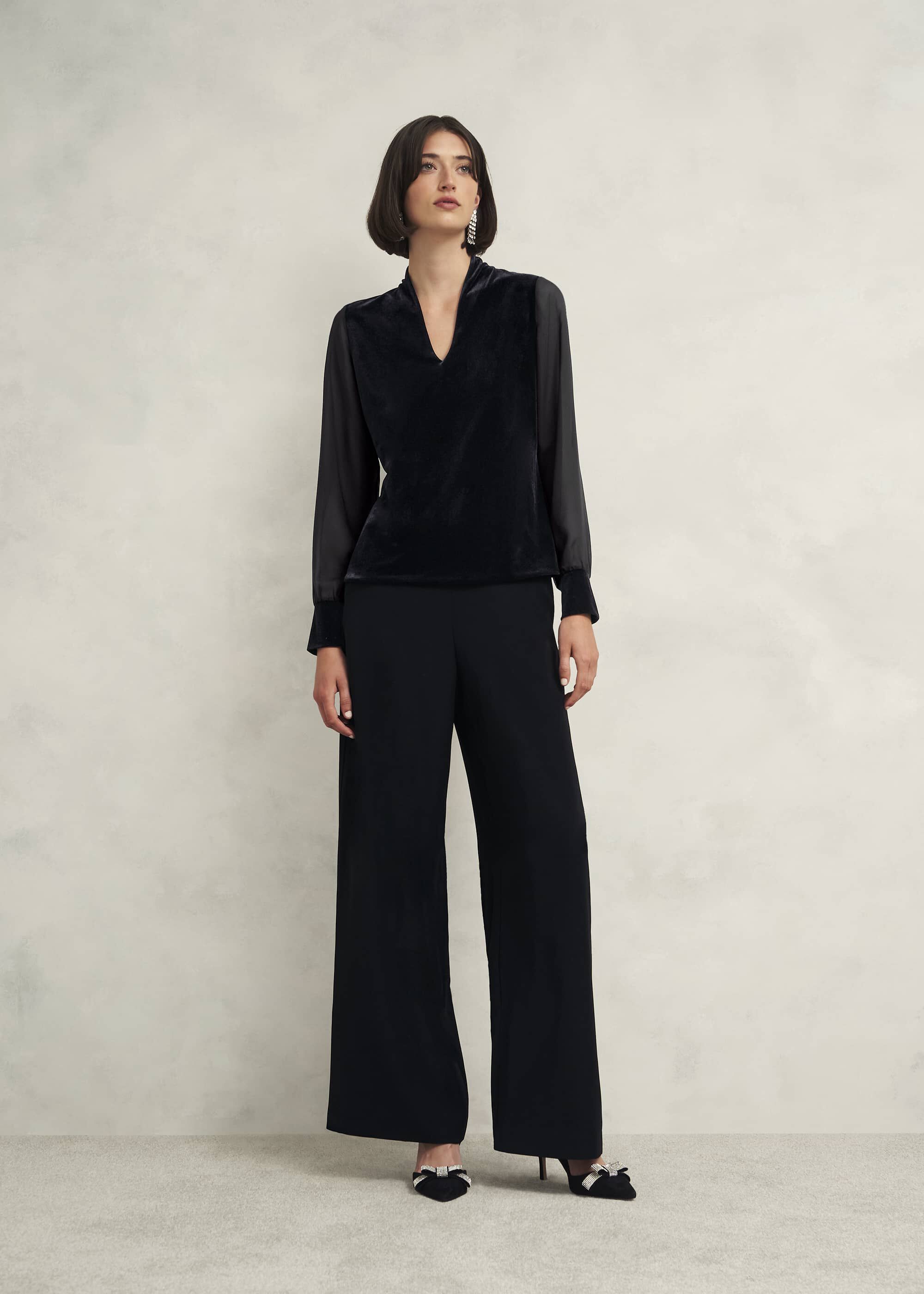 ★Hobbs London★ エイミー ベルベット トップ Aimee Velvet Top Aimee Velvet Top | Hobbs US |