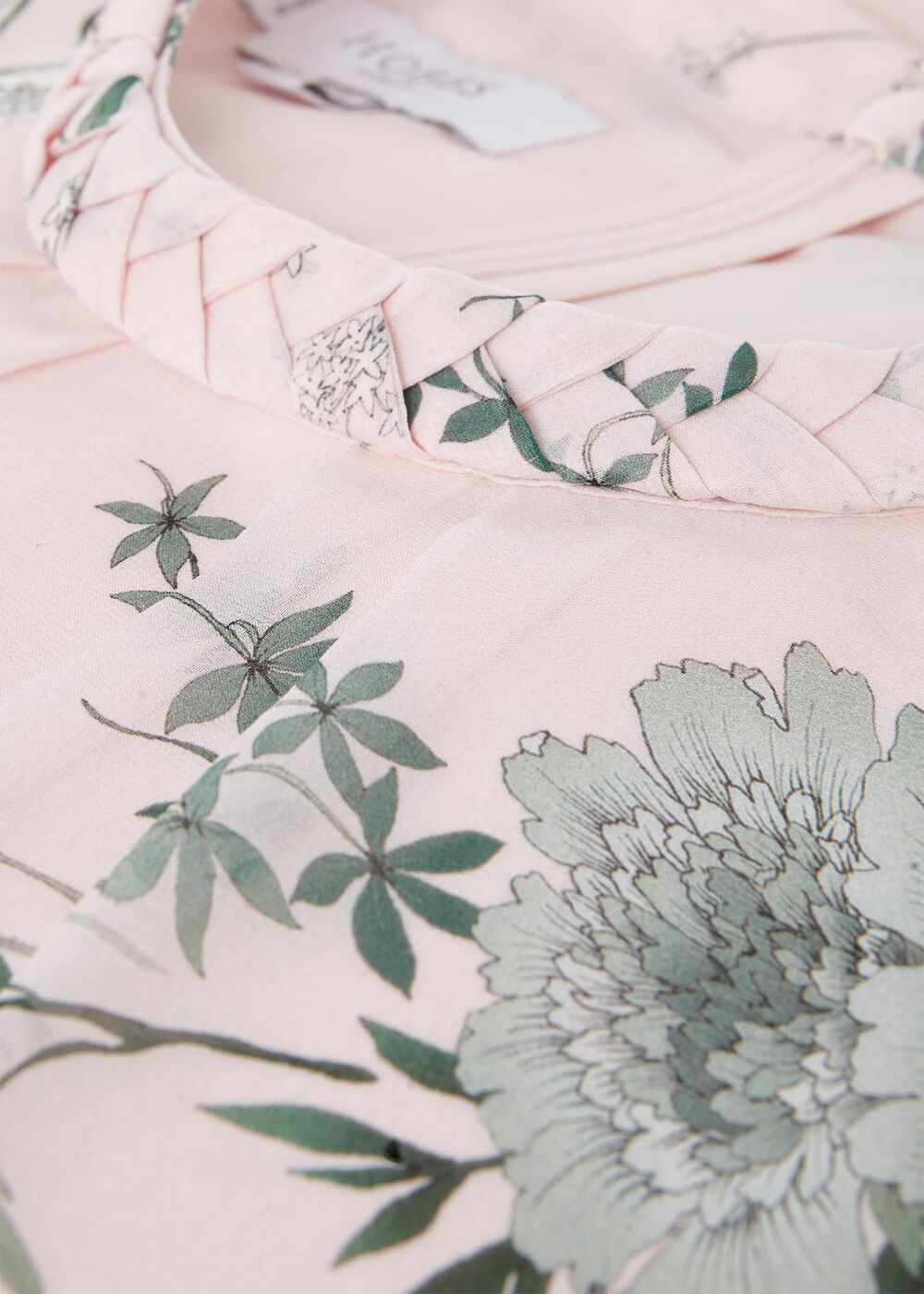 Rosabelle Silk Floral Dress, Pale Pink Multi, hi-res