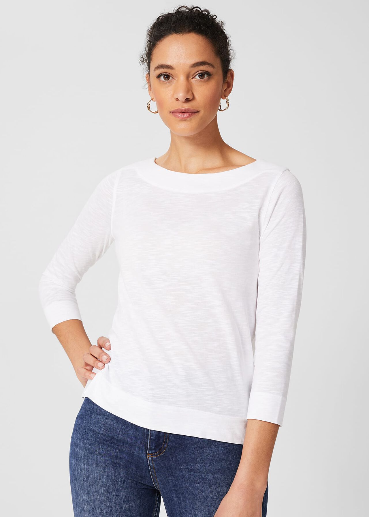 Avia Cotton Slub T-Shirt, White, hi-res