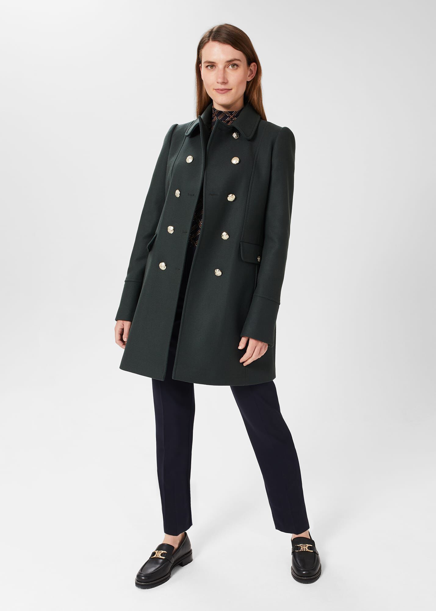 Pine green sales coat