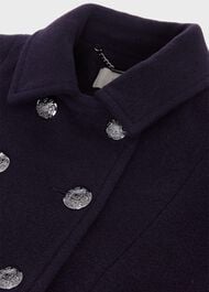 Clarisse Coat, Navy, hi-res