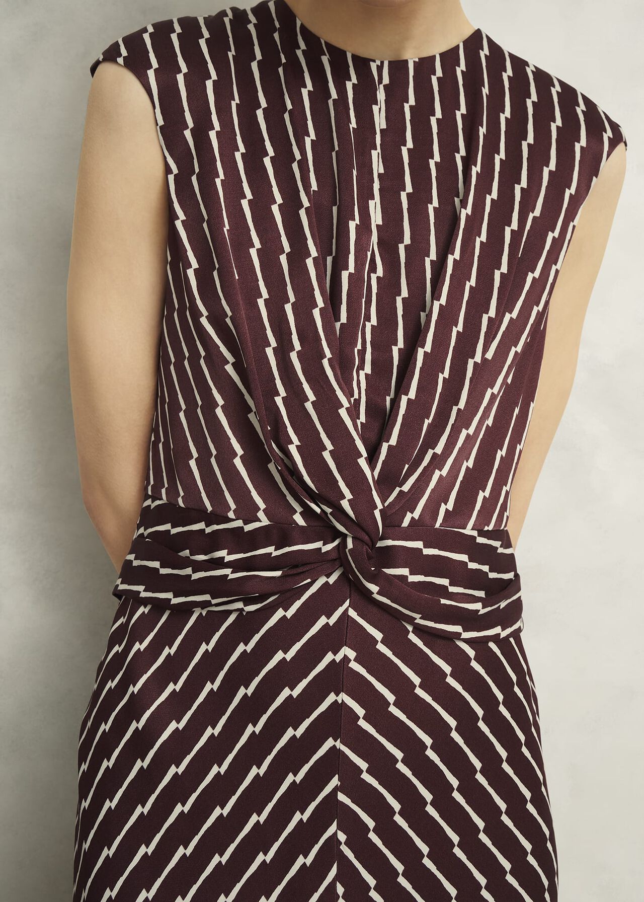 Burnby Dress, Brown Ivory, hi-res