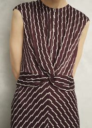Burnby Dress, Brown Ivory, hi-res
