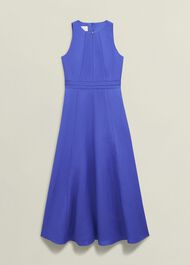 Harewood Linen Blend Maxi Dress, Quartz Blue, hi-res