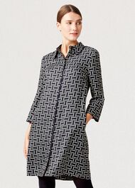Aubery Dress, Navy Multi, hi-res
