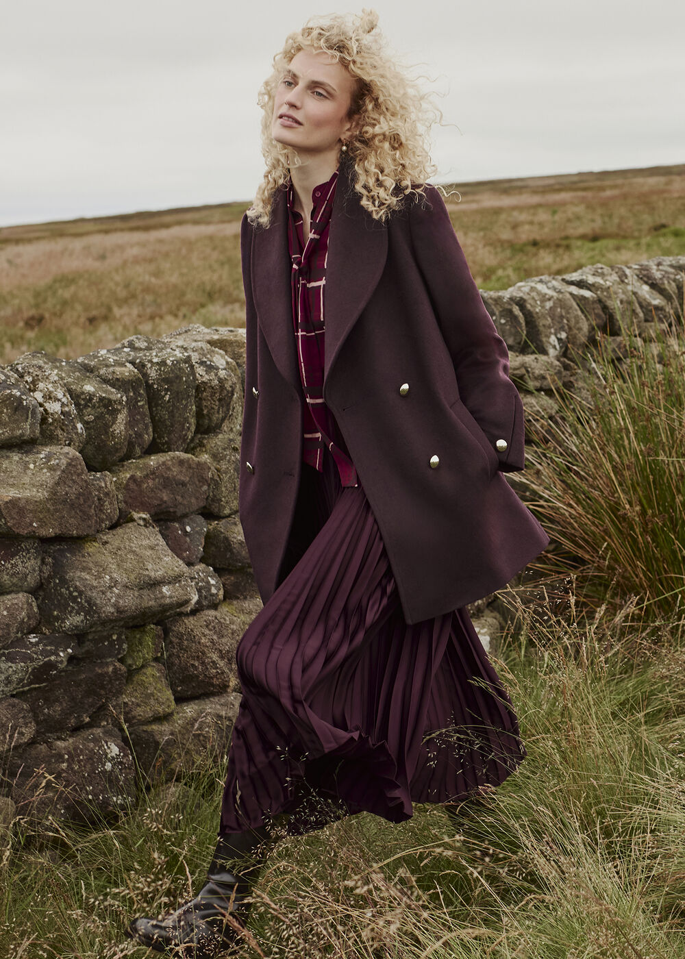 Indira Shawl Collar Coat